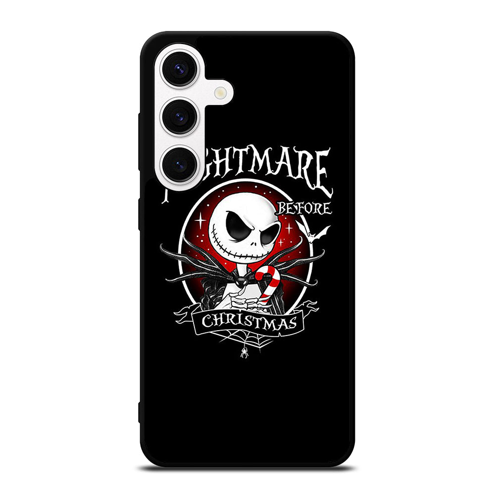 JACK SKELLINGTON NIGHTMARE BEFORE CHRISTMAS BLACK Samsung Galaxy S24 Case Cover