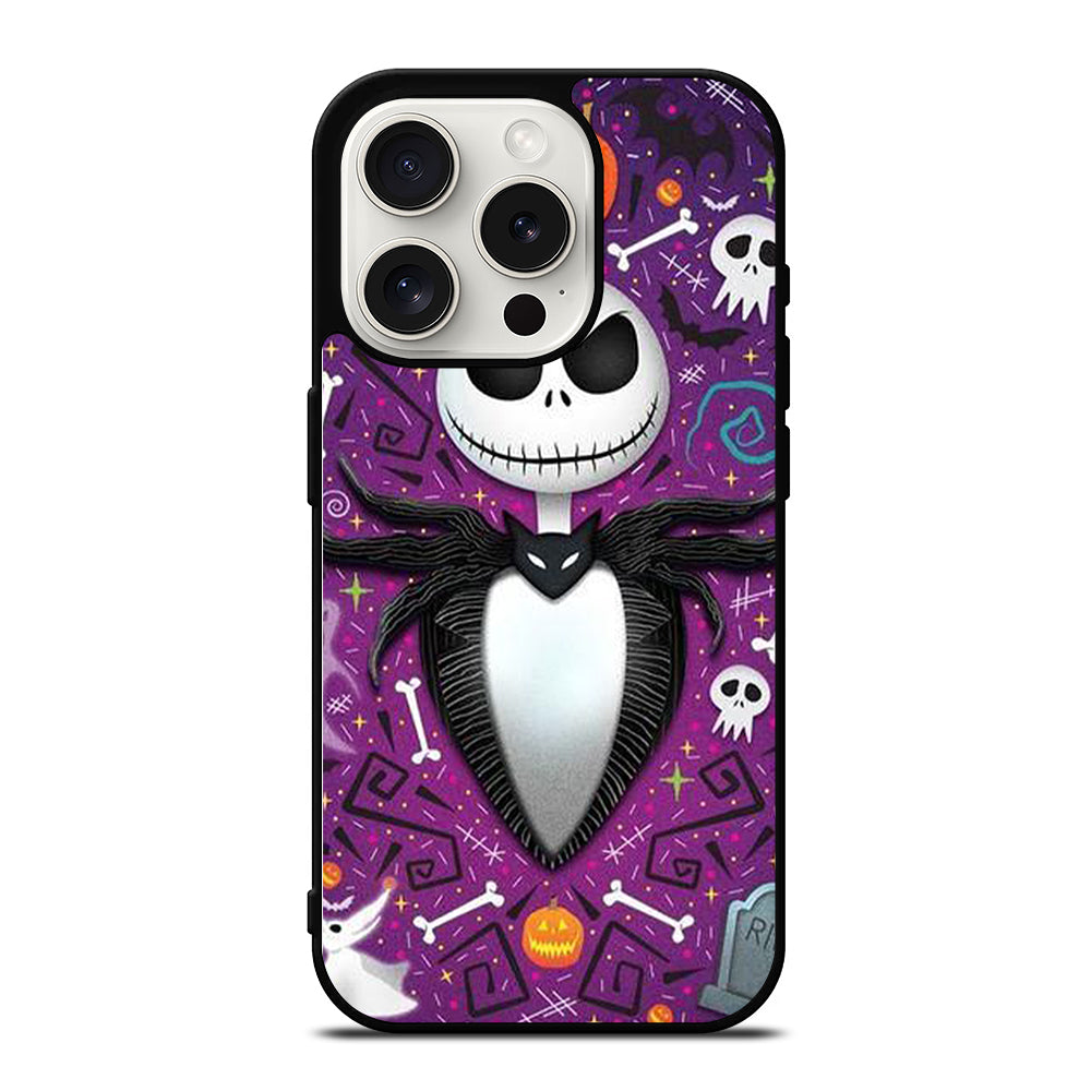 JACK SKELLINGTON NIGHTMARE BEFORE CHRISTMAS CARTOON iPhone 15 Pro Case Cover