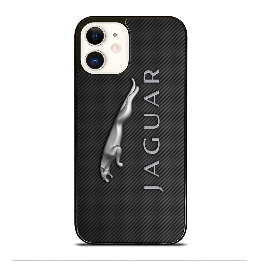 JAGUAR LOGO CARBON iPhone 12 Case Cover