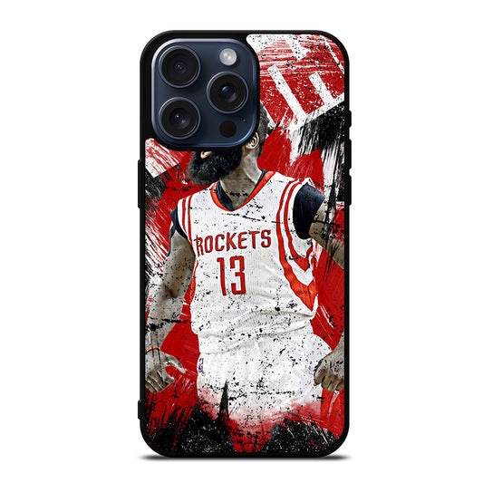 JAMES HARDEN 13 HOUSTON ROCKETS 1 iPhone 15 Pro Max Case Cover