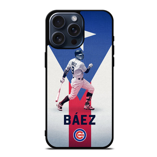 JAVIER BAEZ CHICAGO CUBS MLB 3 iPhone 15 Pro Max Case Cover