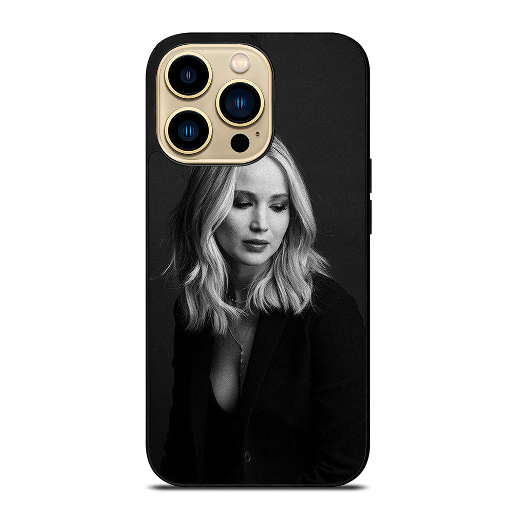 JENNIFER LAWRENCE BLACK iPhone 14 Pro Max Case Cover