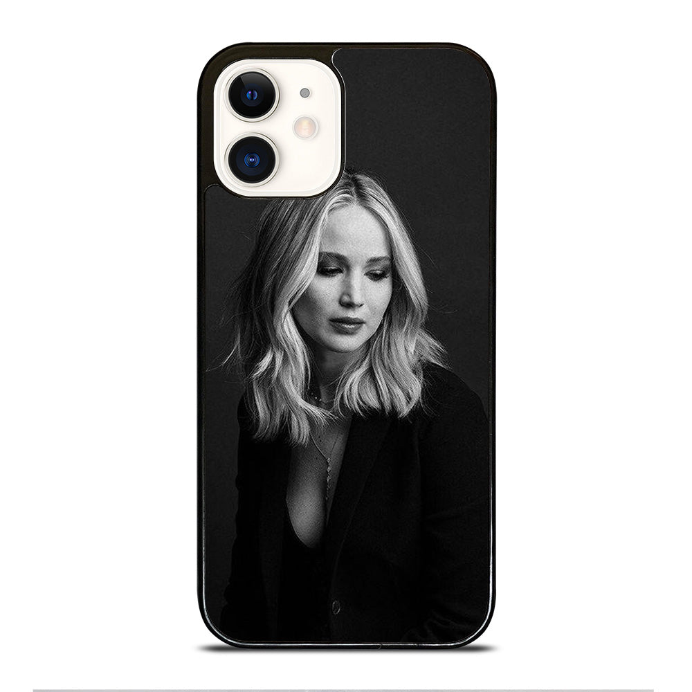JENNIFER LAWRENCE BLACK iPhone 12 Case Cover