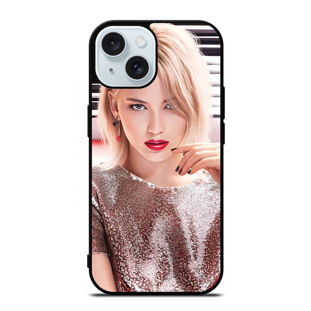 JENNIFER LAWRENCE FACE iPhone 15 Case Cover