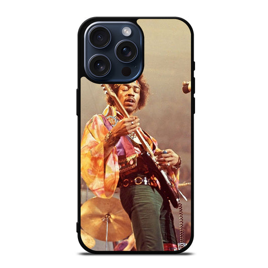 JIMI HENDRIX AND GUITAR iPhone 15 Pro Max Case Cover