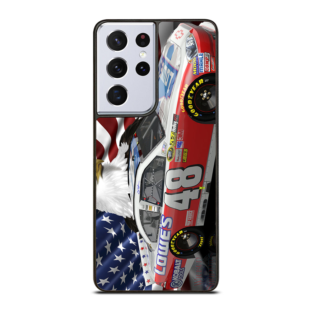 JIMMIE JOHNSON NASCAR AMERICAN FLAG Samsung Galaxy S21 Ultra Case Cover