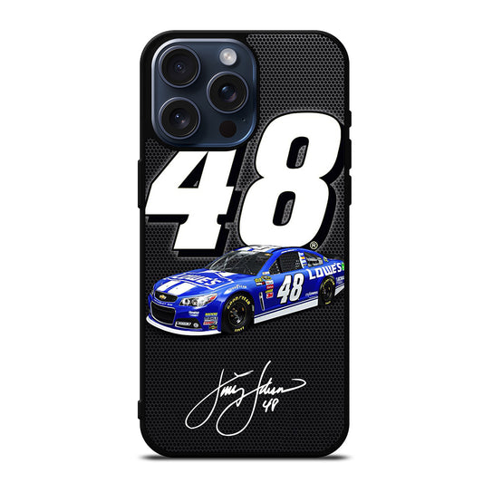 JIMMIE JOHNSON NASCAR SIGNATURE iPhone 15 Pro Max Case Cover