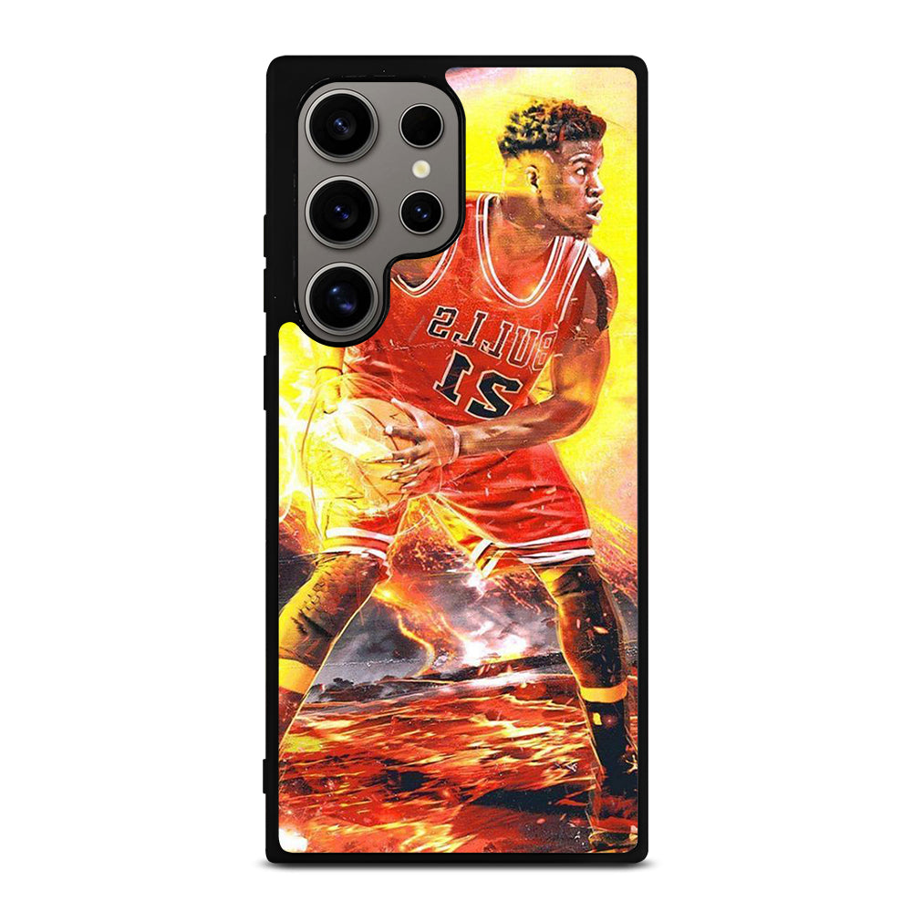 JIMMY BUTLER FLAME CHICAGO BULLS Samsung Galaxy S24 Ultra Case Cover