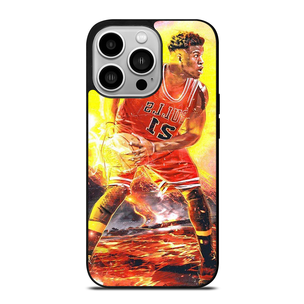 JIMMY BUTLER FLAME CHICAGO BULLS iPhone 14 Pro Case Cover