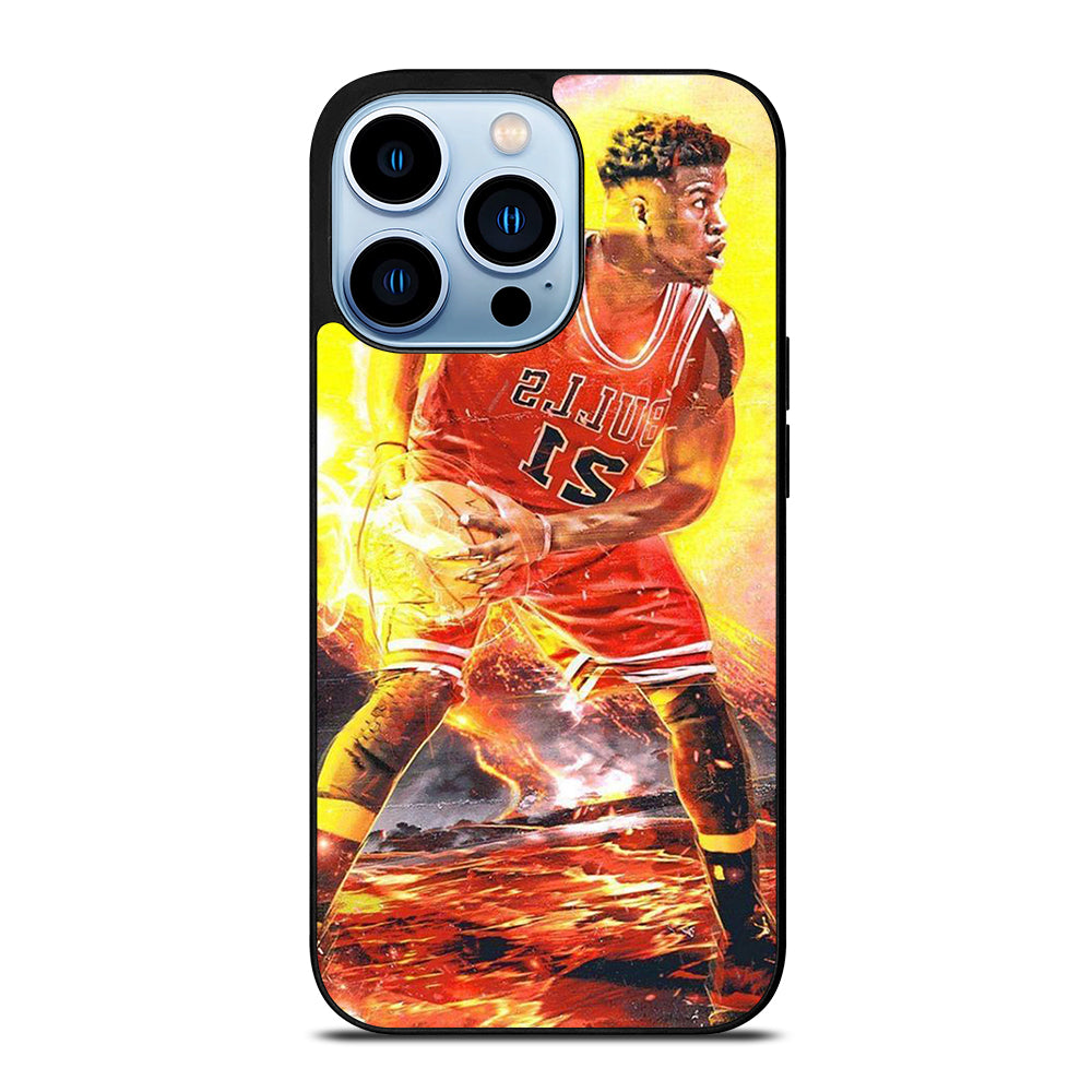 JIMMY BUTLER FLAME CHICAGO BULLS iPhone 13 Pro Max Case Cover