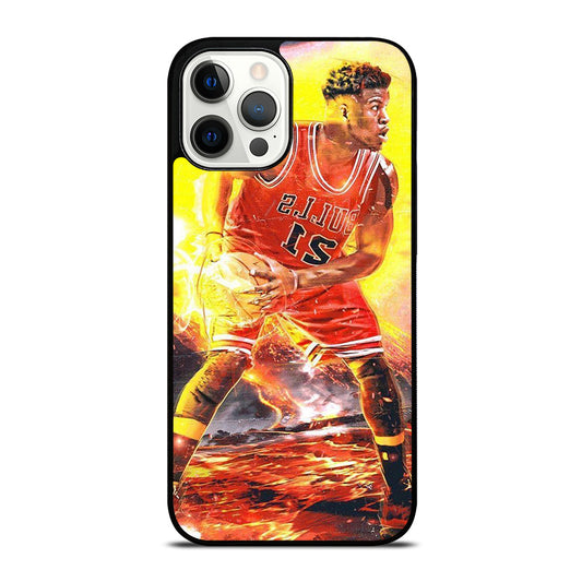 JIMMY BUTLER FLAME CHICAGO BULLS iPhone 12 Pro Max Case Cover