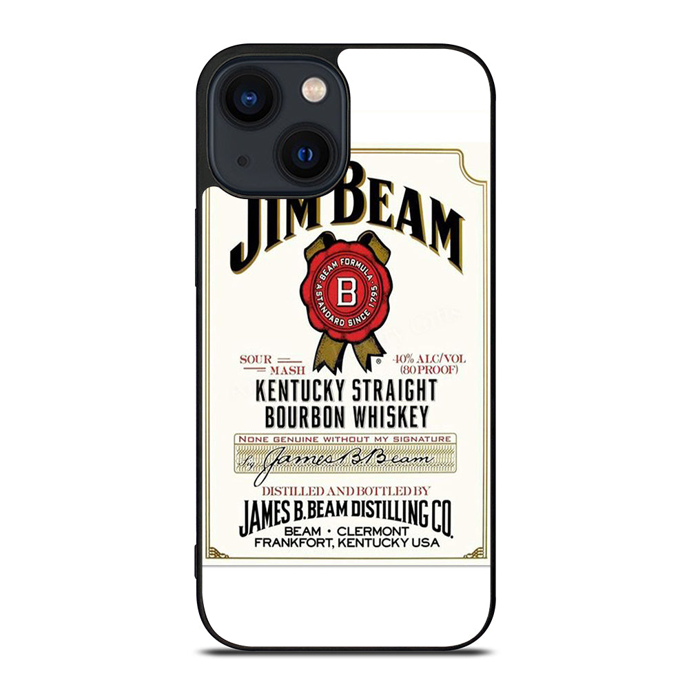 JIM BEAM BOURBON WHISKEY LABEL iPhone 14 Plus Case Cover
