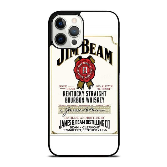 JIM BEAM BOURBON WHISKEY LABEL iPhone 12 Pro Max Case Cover