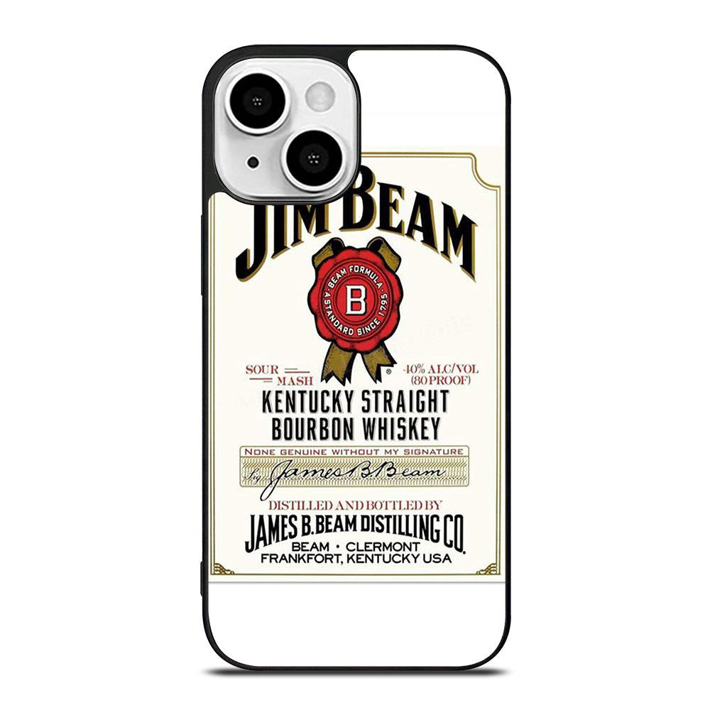 JIM BEAM BOURBON WHISKEY LABEL iPhone 13 Mini Case Cover