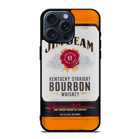 JIM BEAM WHISKEY BOTTLE iPhone 15 Pro Max Case Cover