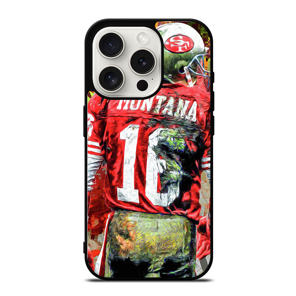 JOE MONTANA 49ERS ART iPhone 15 Pro Case Cover