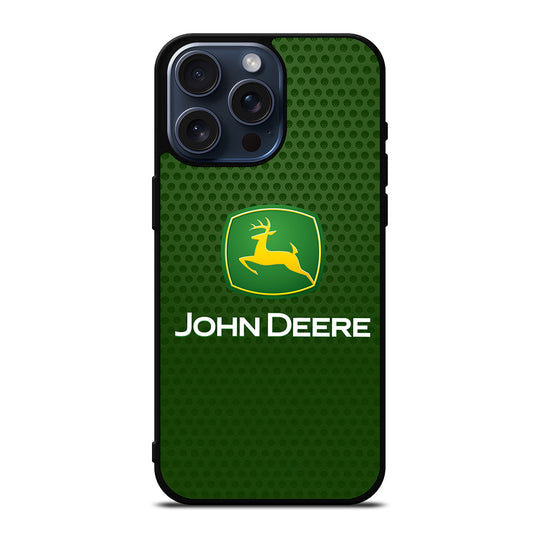 JOHN DEERE LOGO METAL LOGO iPhone 15 Pro Max Case Cover