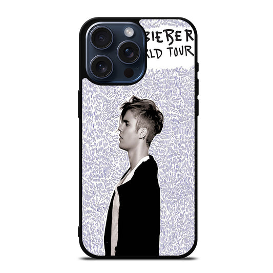 JUSTIN BIEBER PURPOSE WORLD TOUR iPhone 15 Pro Max Case Cover