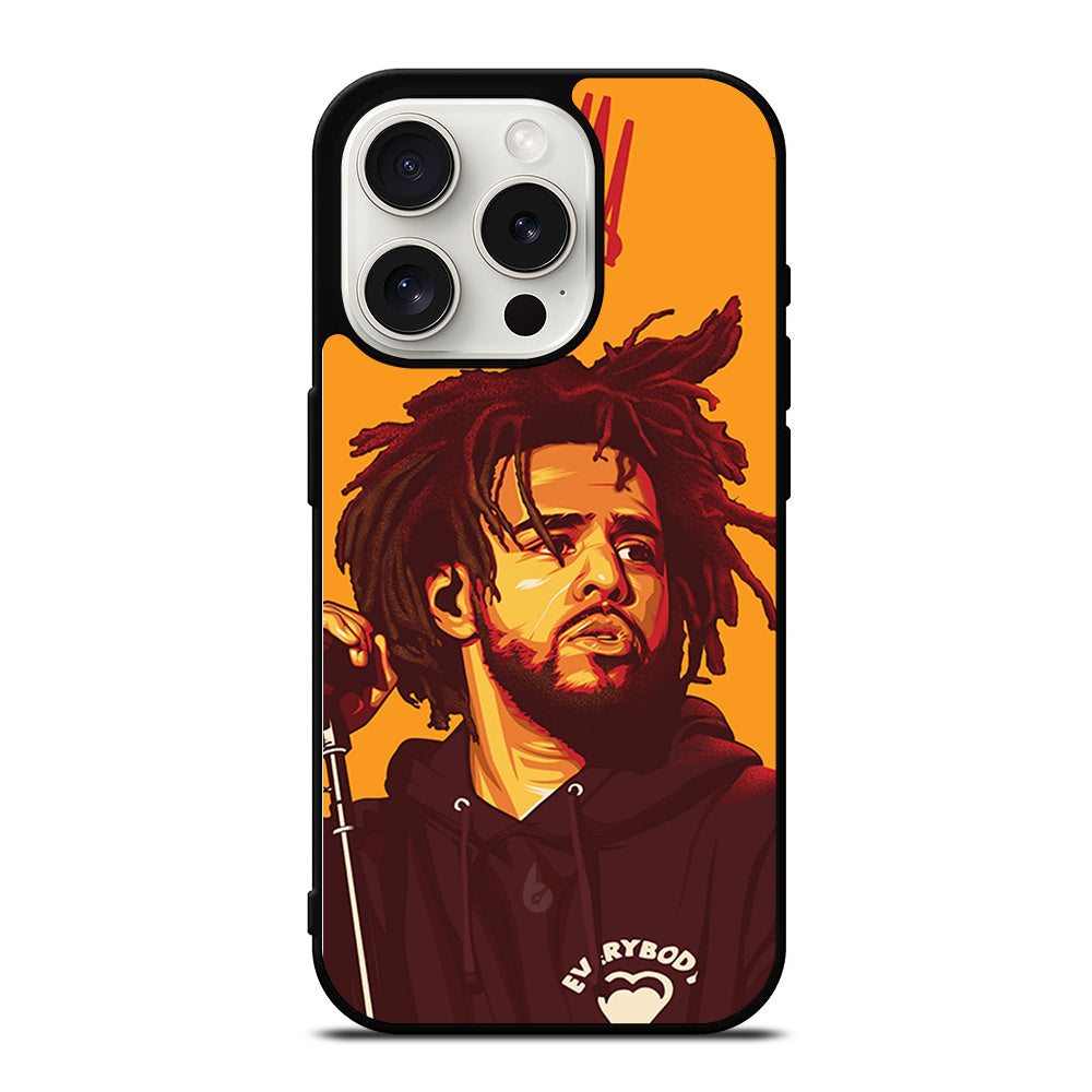 J COLE RAPPER ART iPhone 15 Pro Case Cover