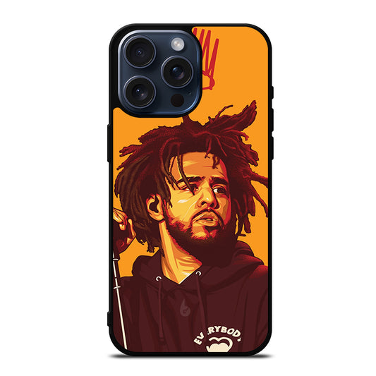 J COLE RAPPER ART iPhone 15 Pro Max Case Cover