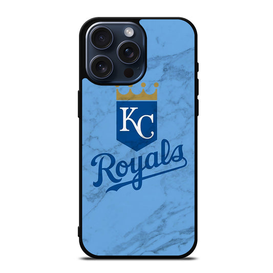 KANSAS CITY ROYALS MARBLE LOGO iPhone 15 Pro Max Case Cover