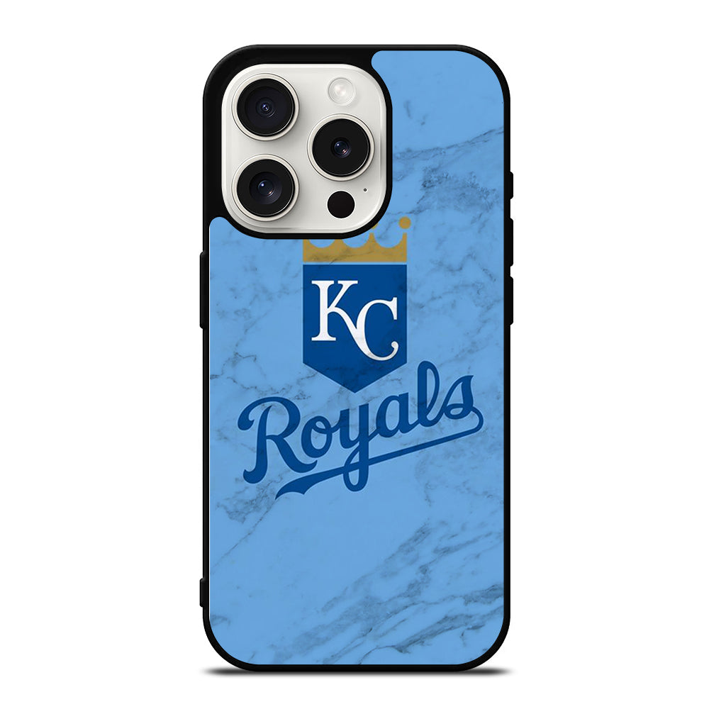 KANSAS CITY ROYALS MARBLE LOGO iPhone 15 Pro Case Cover