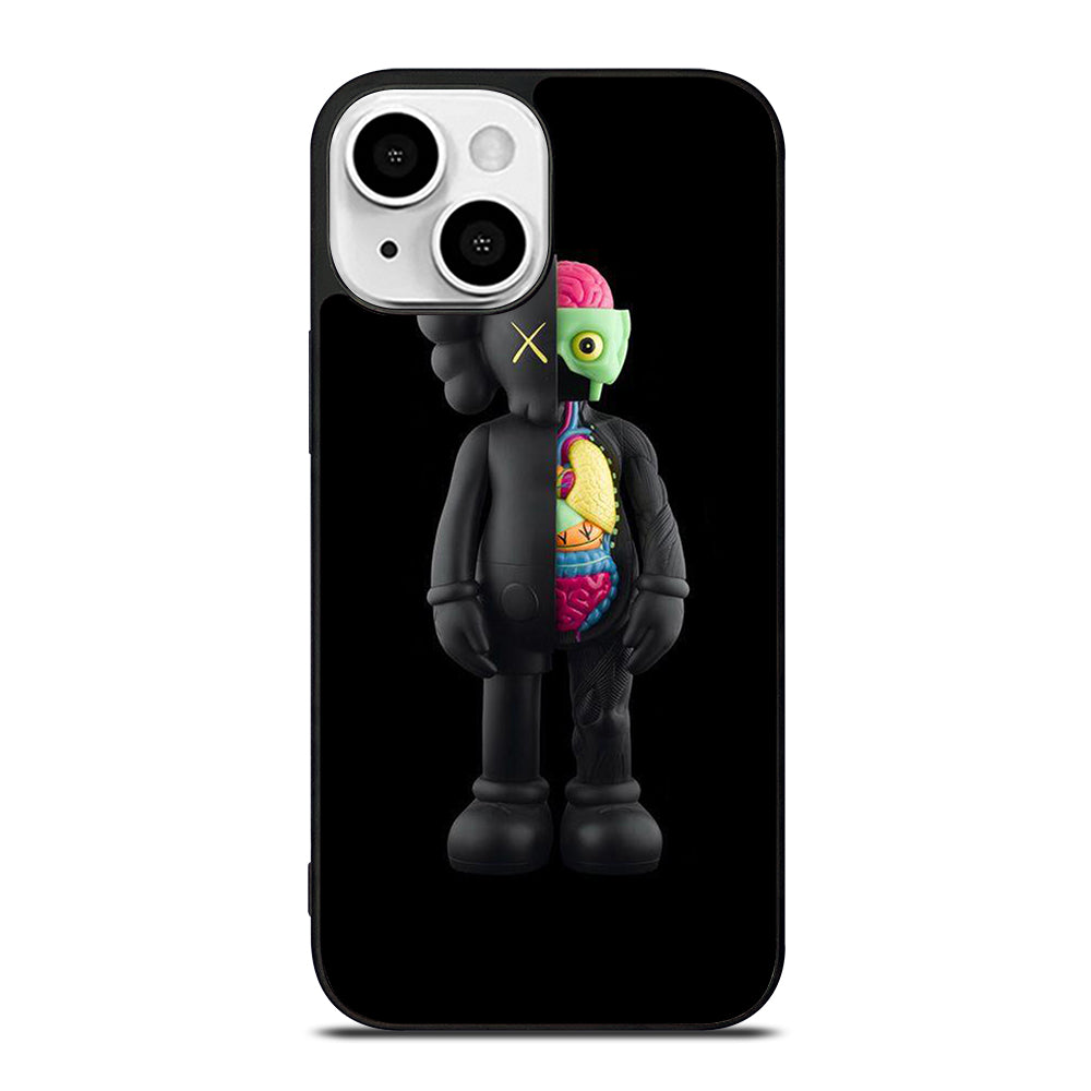KAWS DESIGN BLACK iPhone 13 Mini Case Cover