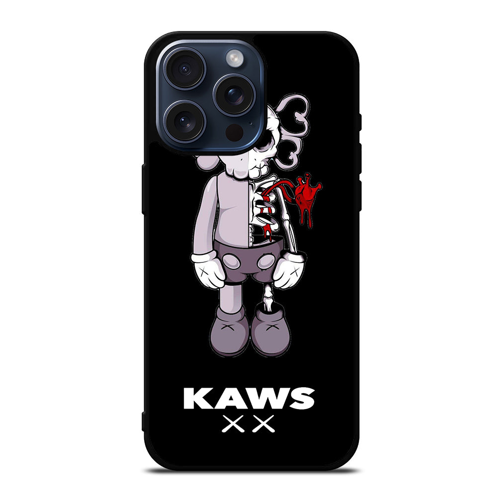 KAWS DESIGN SKULL iPhone 15 Pro Max Case Cover