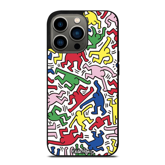 KEITH HARING ART PATTERN iPhone 13 Pro Case Cover