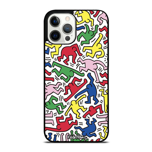 KEITH HARING ART PATTERN iPhone 12 Pro Max Case Cover