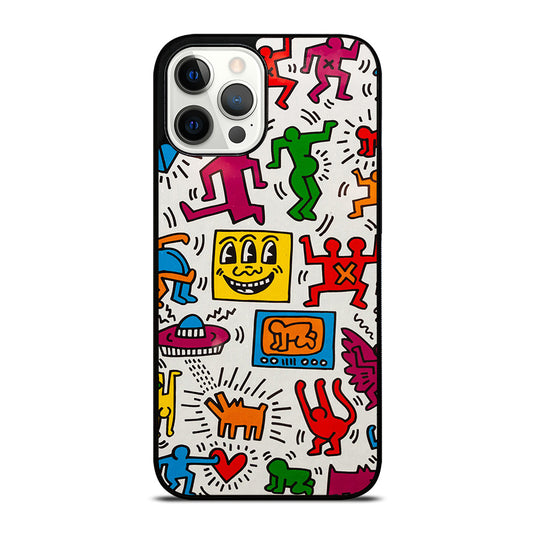 KEITH HARING PATTERN iPhone 12 Pro Max Case Cover