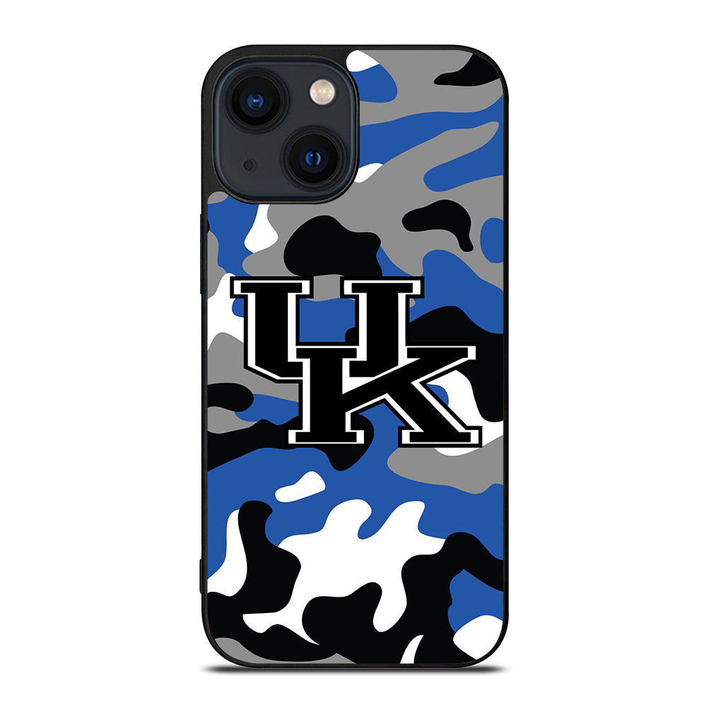 KENTUCKY WILDCATS CAMO LOGO iPhone 14 Plus Case Cover