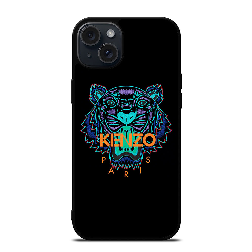 KENZO PARIS TIGER LOGO iPhone 15 Plus Case Cover