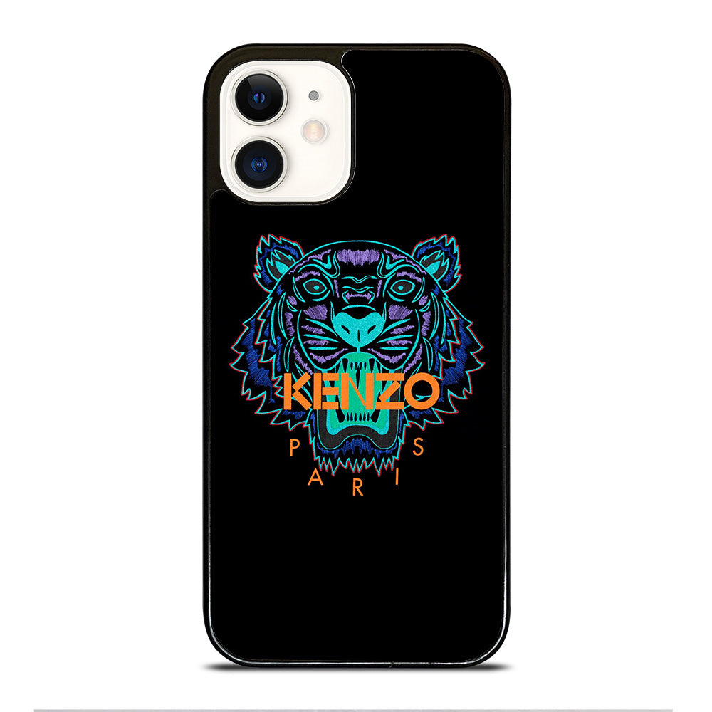 KENZO PARIS TIGER LOGO iPhone 12 Case Cover