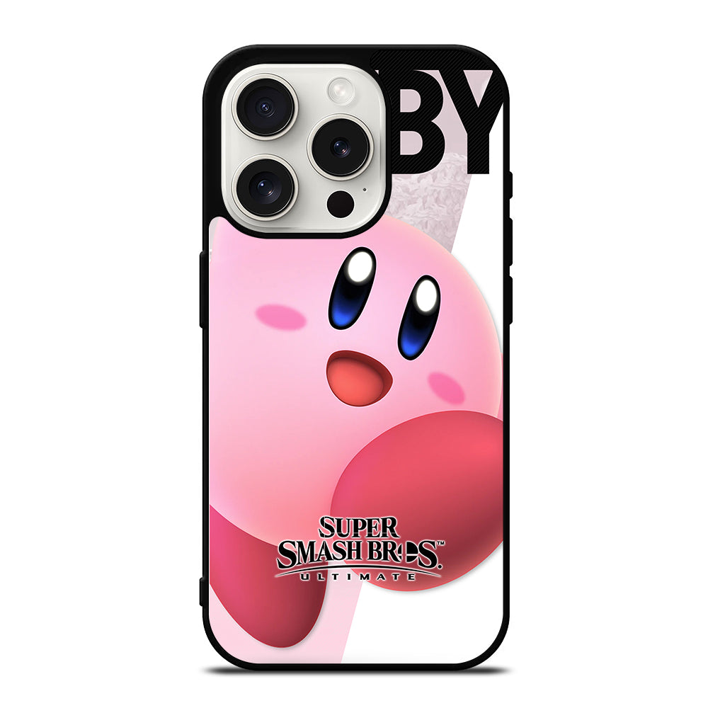 KIRBY SUPER SMASH BROS GAME 1 iPhone 15 Pro Case Cover