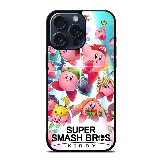 KIRBY SUPER SMASH BROS GAME 3 iPhone 15 Pro Max Case Cover