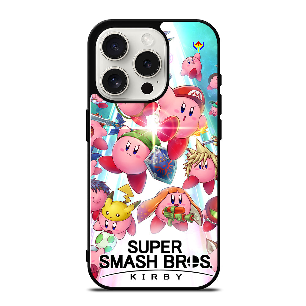 KIRBY SUPER SMASH BROS GAME 3 iPhone 15 Pro Case Cover