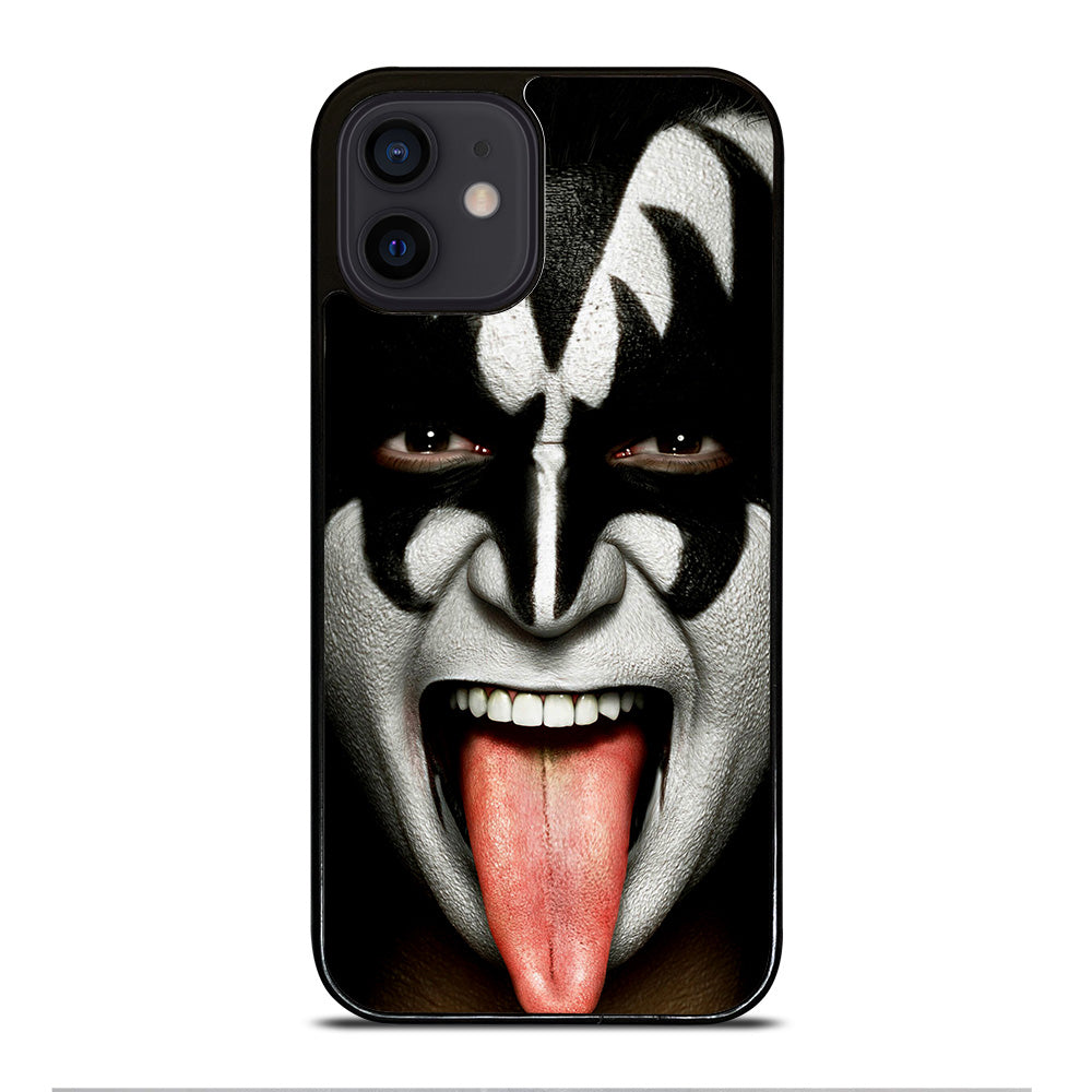 KISS BAND GENE SIMMONS FACE iPhone 12 Mini Case Cover
