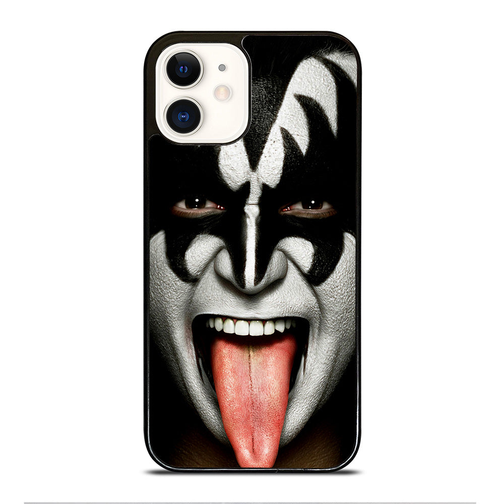 KISS BAND GENE SIMMONS FACE iPhone 12 Case Cover