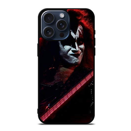 KISS BAND GENE SIMMONS iPhone 15 Pro Max Case Cover