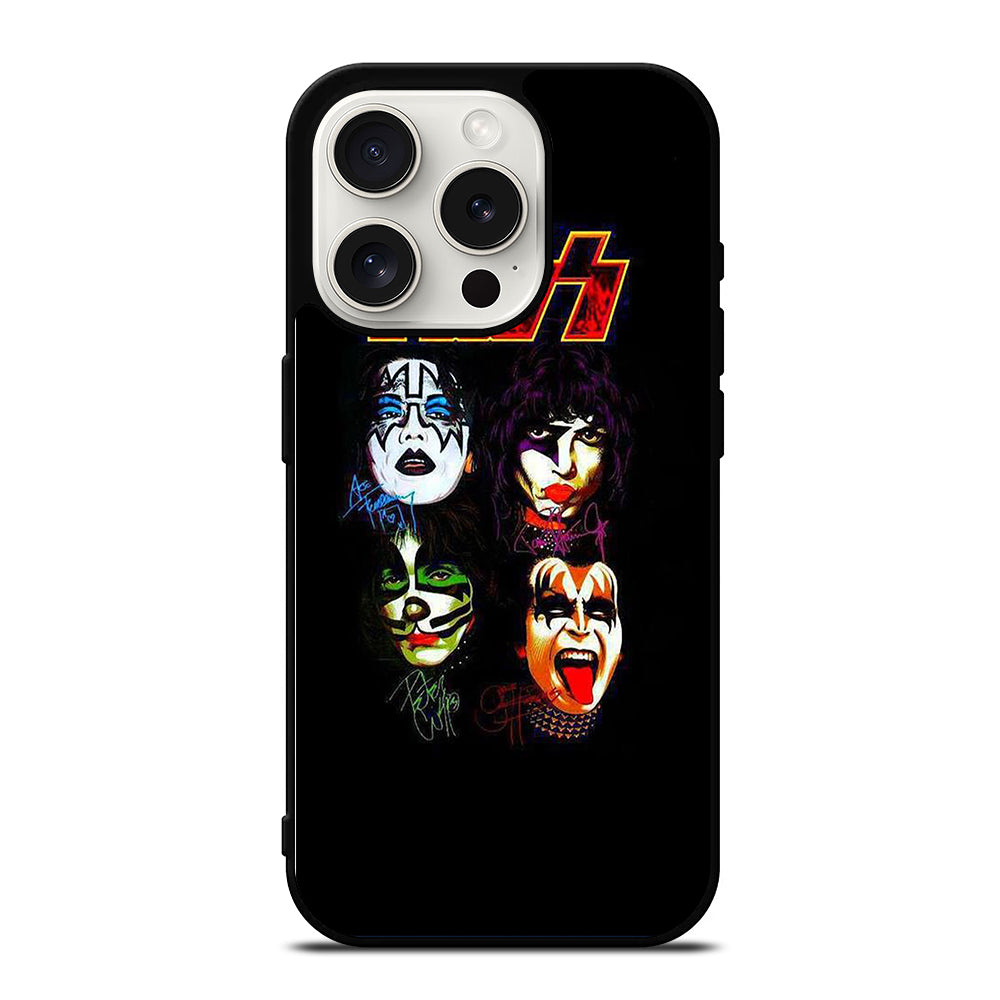 KISS BAND SIGNATURE iPhone 15 Pro Case Cover