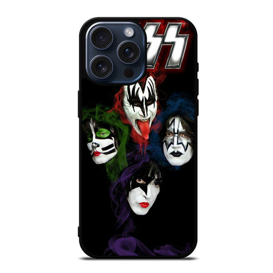 KISS METAL BAND FACE iPhone 15 Pro Max Case Cover