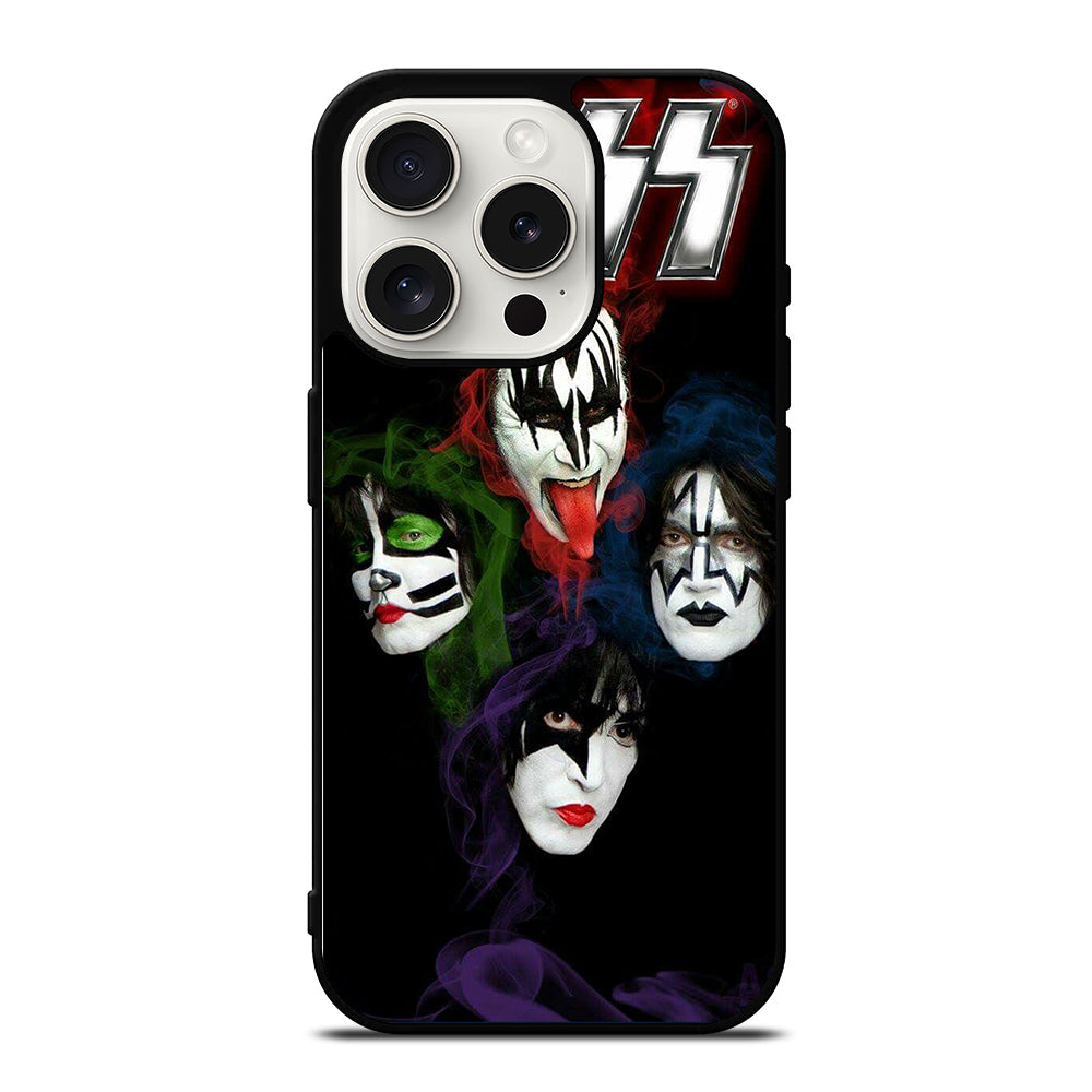 KISS METAL BAND FACE iPhone 15 Pro Case Cover