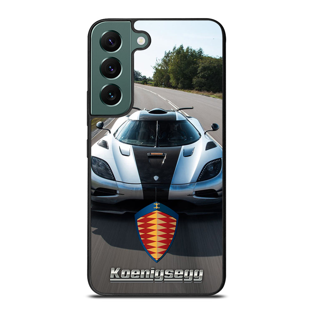 KOENIGSEGG CAR WHITE Samsung Galaxy S22 Case Cover
