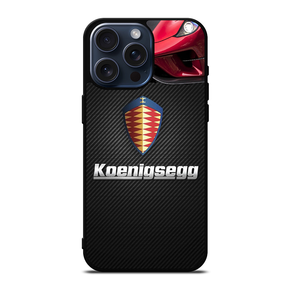 KOENIGSEGG CARBON LOGO iPhone 15 Pro Max Case Cover