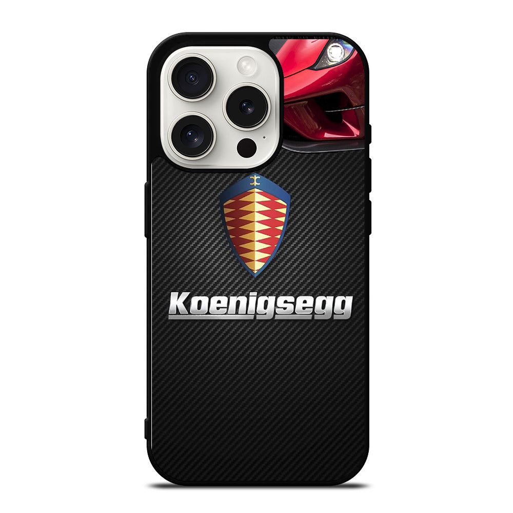 KOENIGSEGG CARBON LOGO iPhone 15 Pro Case Cover