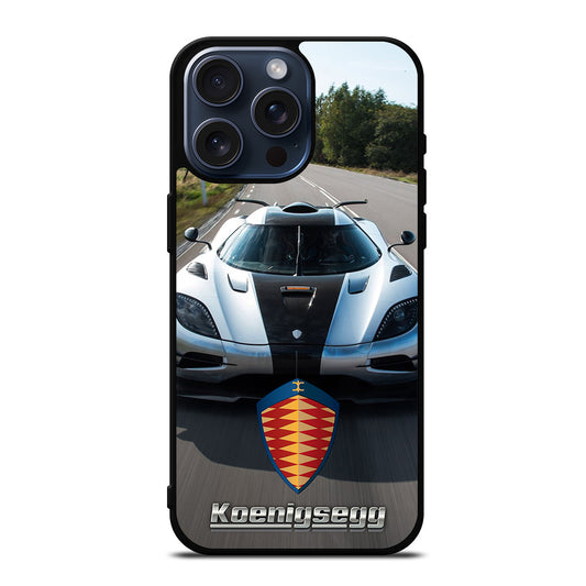 KOENIGSEGG CAR WHITE iPhone 15 Pro Max Case Cover