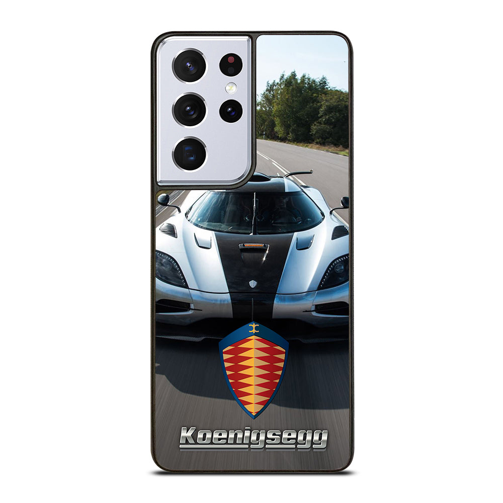 KOENIGSEGG CAR WHITE Samsung Galaxy S21 Ultra Case Cover