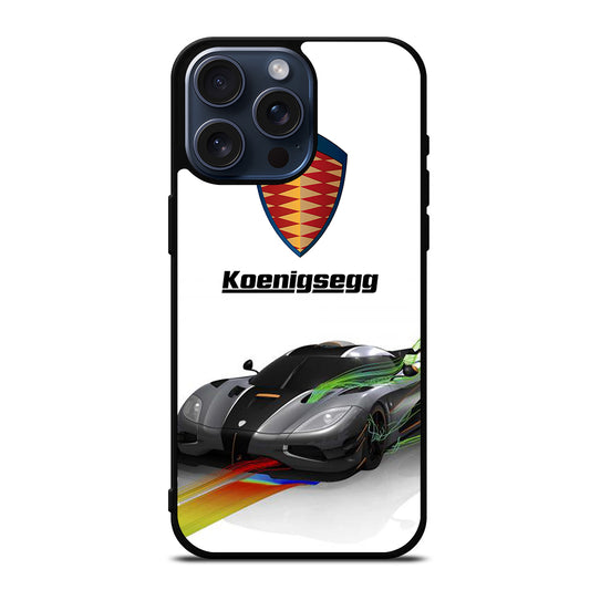 KOENIGSEGG GREY CAR iPhone 15 Pro Max Case Cover
