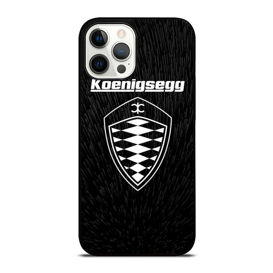 KOENIGSEGG LOGO BLACK iPhone 12 Pro Max Case Cover